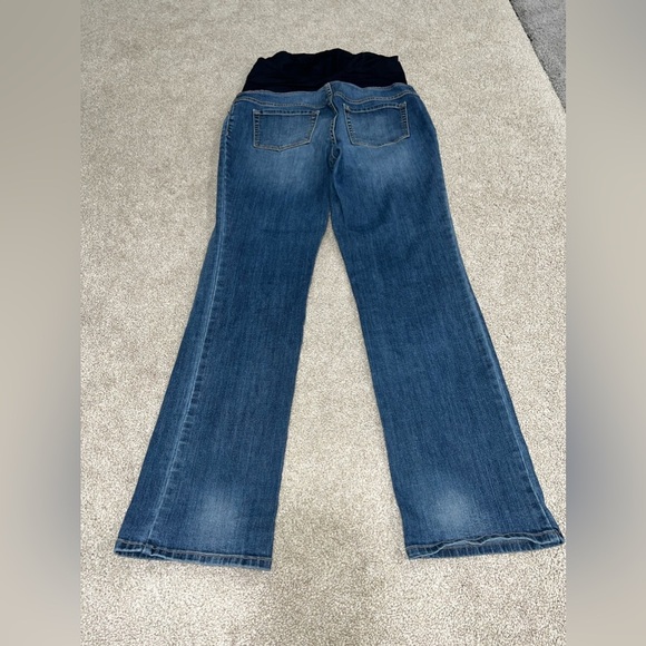 Isabel Maternity Bootcut Denim Jeans w/ Over the Stomach Panel size 12 - Picture 3 of 4